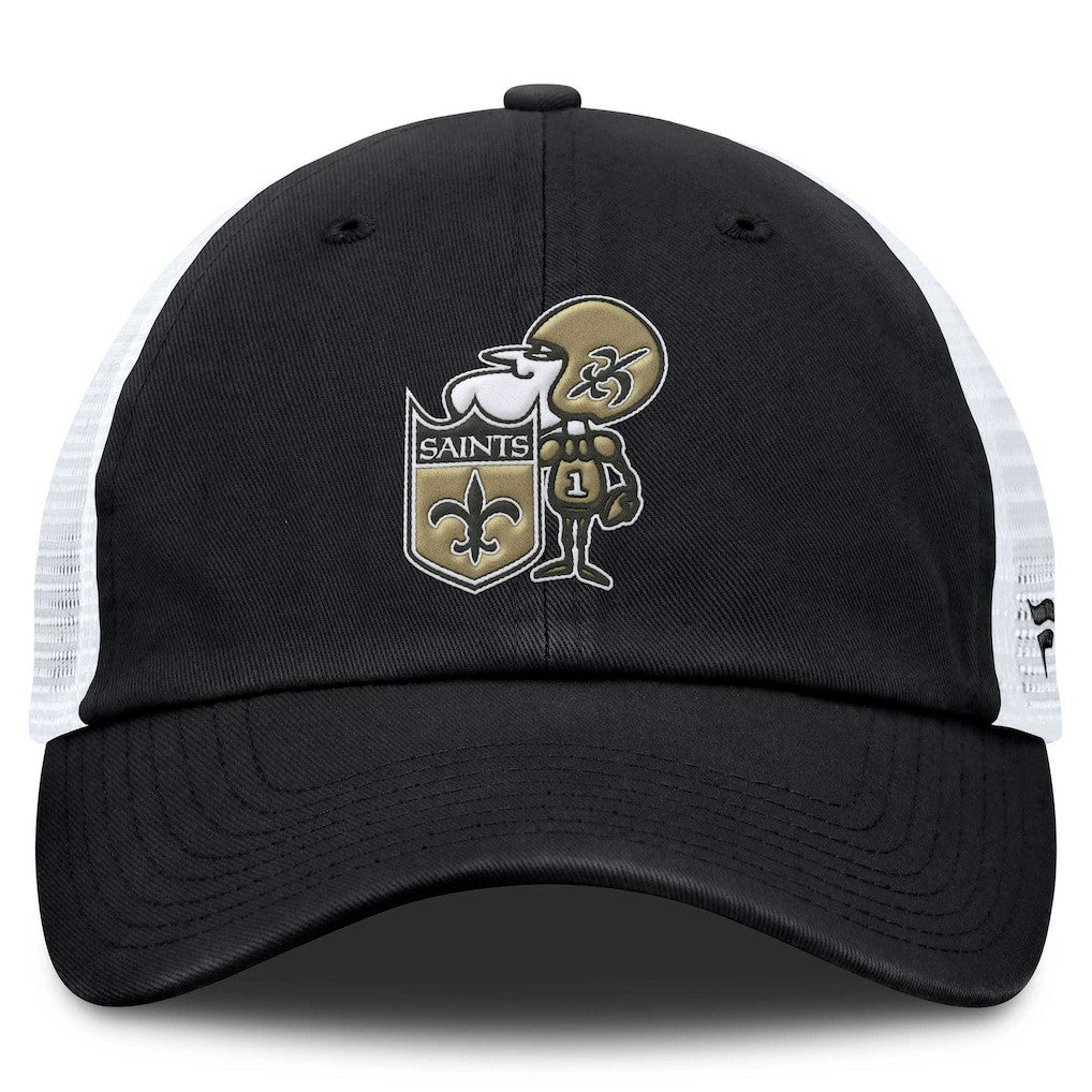 New Orleans Saints Basic Vintage Trucker Adjustable Hat | NFL Sale