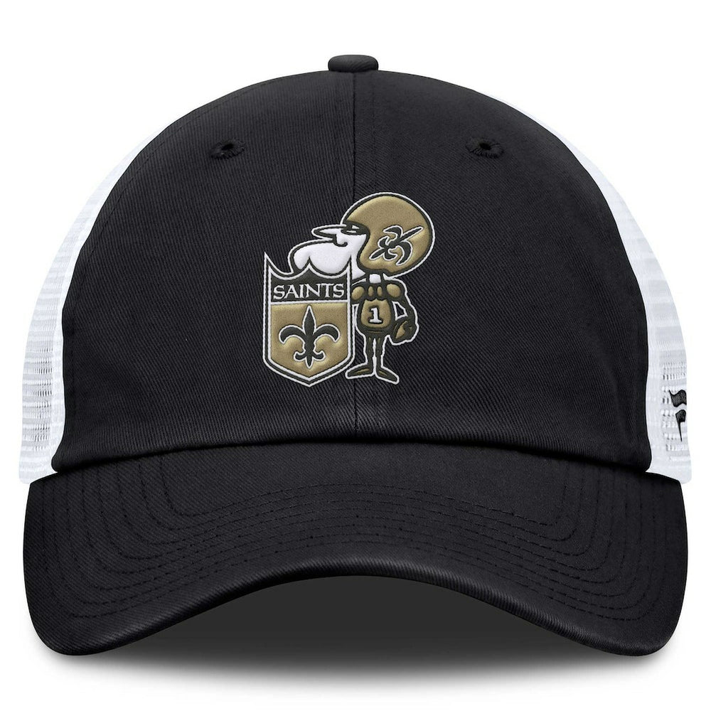 New Orleans Saints Basic Vintage Trucker Adjustable Hat | NFL Sale