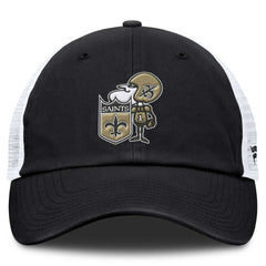 New Orleans Saints Basic Vintage Trucker Adjustable Hat | NFL Sale