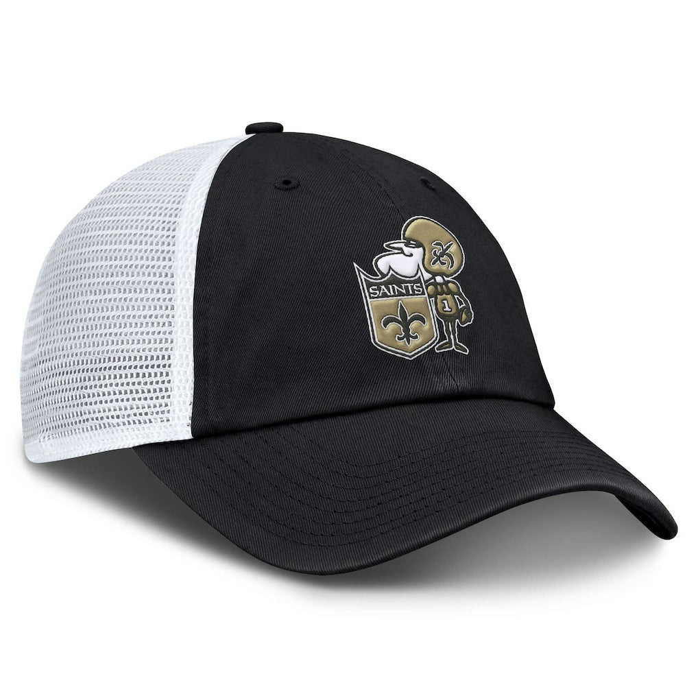 New Orleans Saints Basic Vintage Trucker Adjustable Hat | NFL Sale
