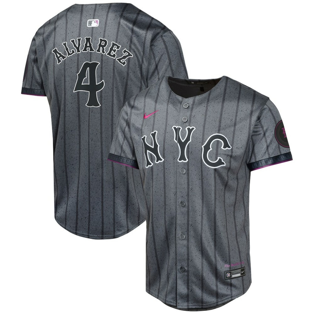 Francisco Alvarez New York Mets Nike Youth 2024 City Connect Limited Player Jersey - MLB Jerseys