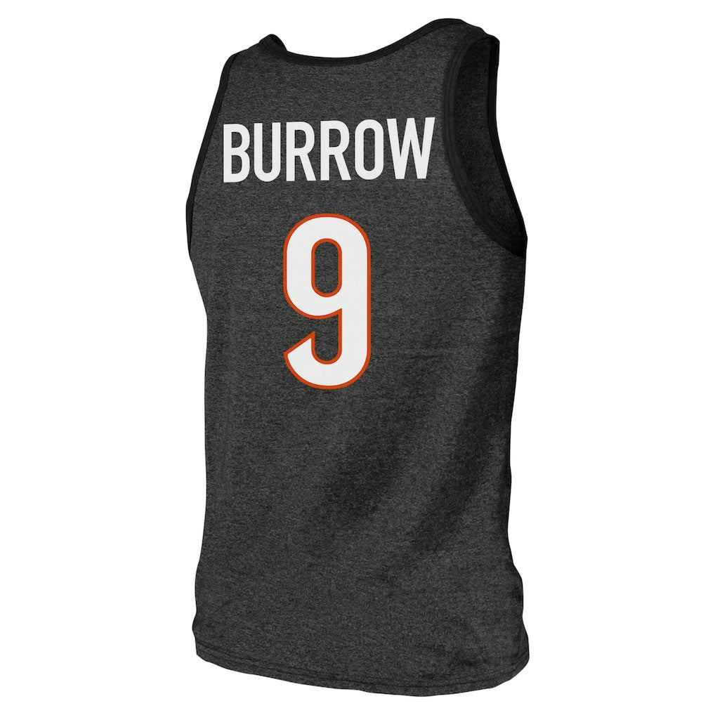 Cincinnati Bengals Joe Burrow  Majestic Threads Tri-Blend Player Name & Number Tank Top | NFL US