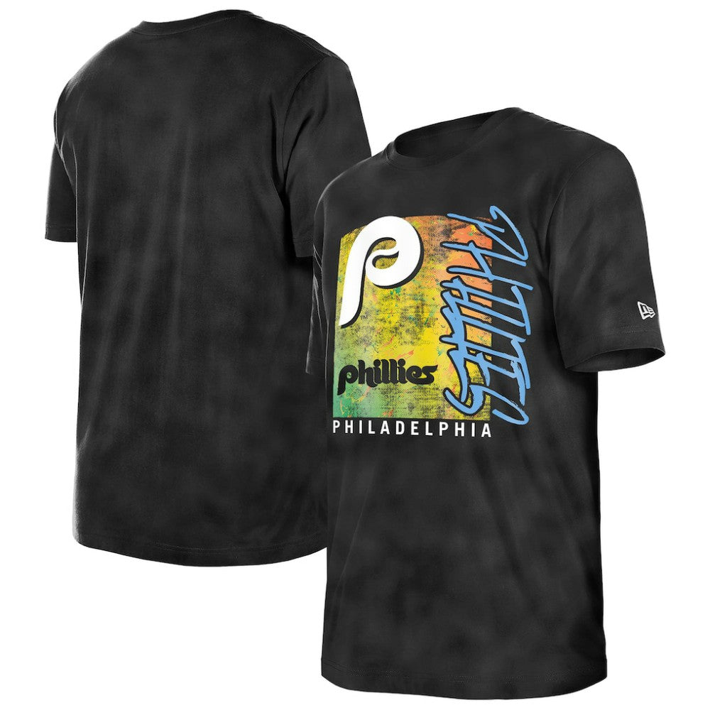 Philadelphia Phillies New Era Women's Sport Classics Enzyme Wash Oversized T-Shirt - MLB T-shirts