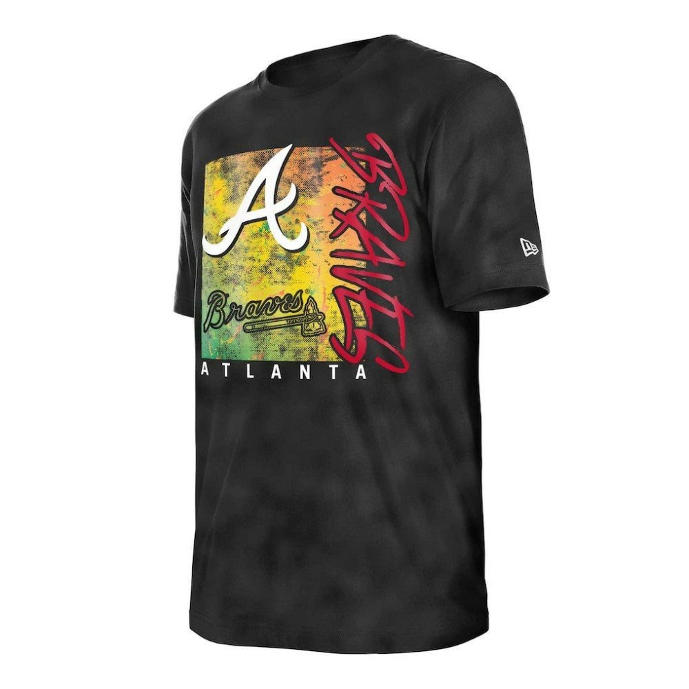 Atlanta Braves New Era Women's Sport Classics Enzyme Wash Oversized T-Shirt - MLB T-shirts