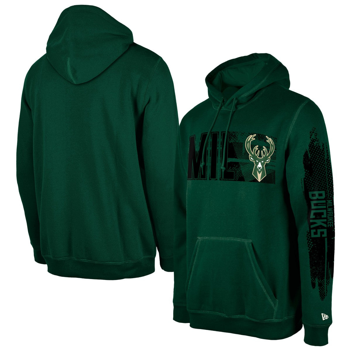 Hunter Green Milwaukee Bucks Tip-Off Collection Pullover Hoodie | NBA