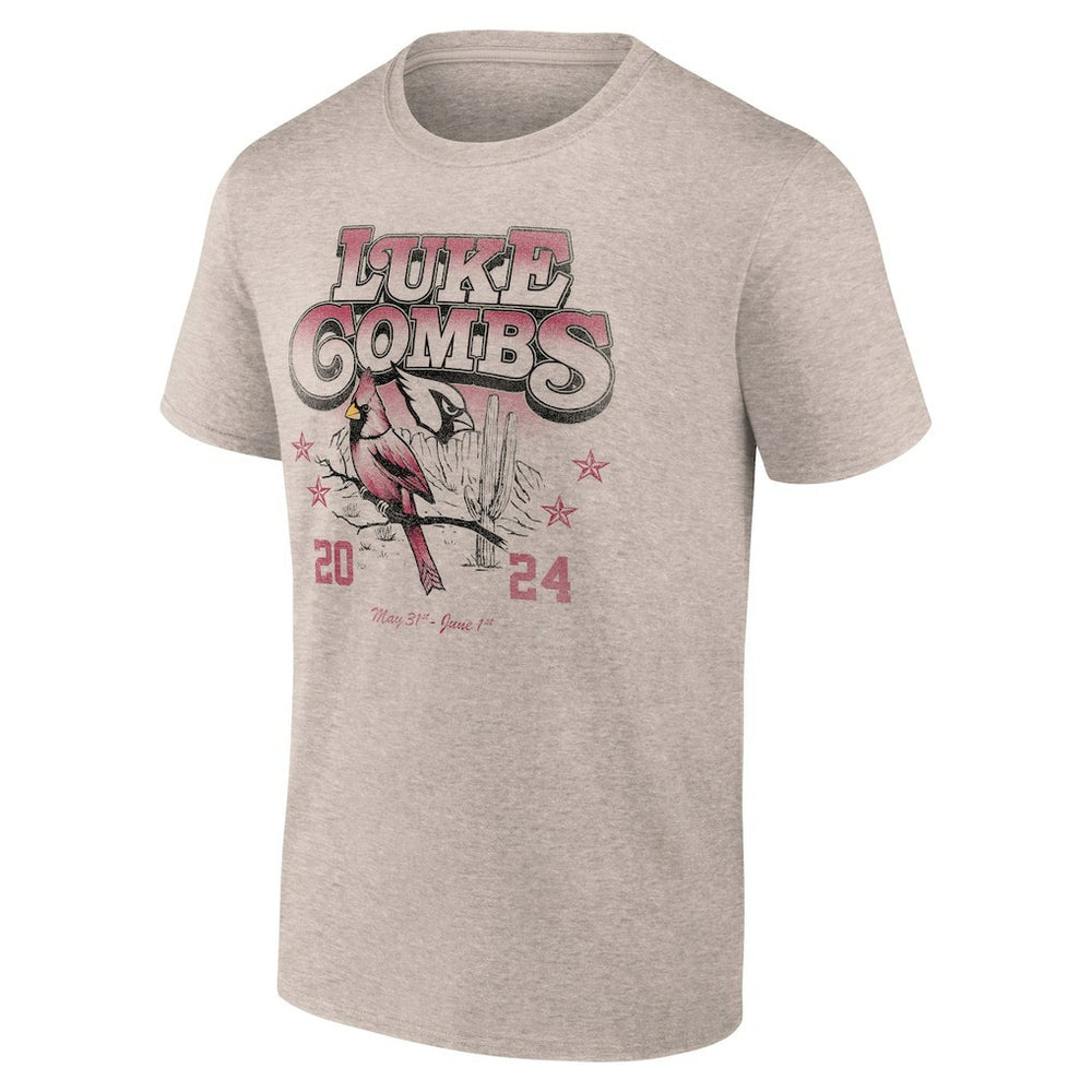Arizona Cardinals Luke Combs x  Growin' Up and Gettin' Old Tour T-Shirt | NFL US