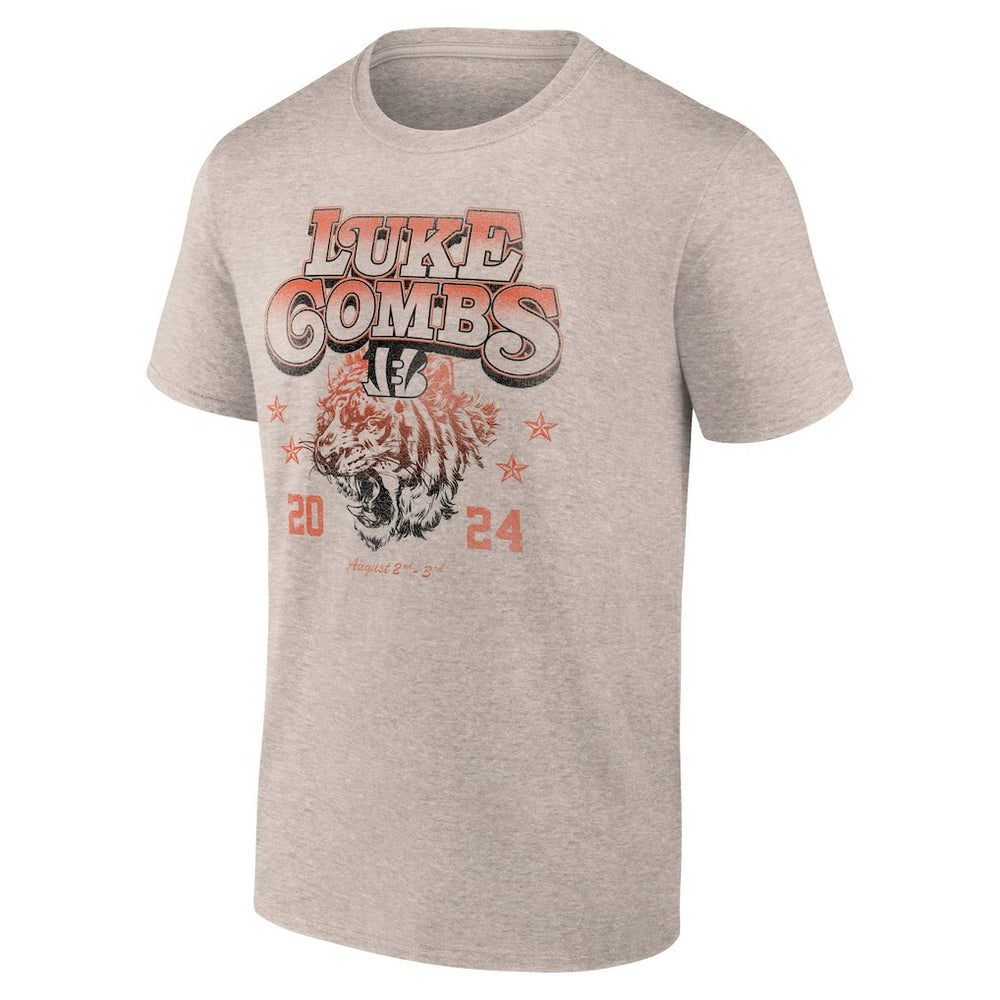 Cincinnati Bengals Luke Combs x  Growin' Up and Gettin' Old Tour T-Shirt | NFL Discount