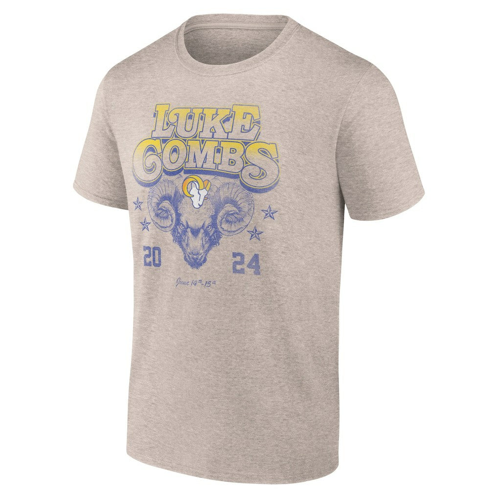 Los Angeles Rams Luke Combs x  Growin' Up and Gettin' Old Tour T-Shirt | NFL Near me