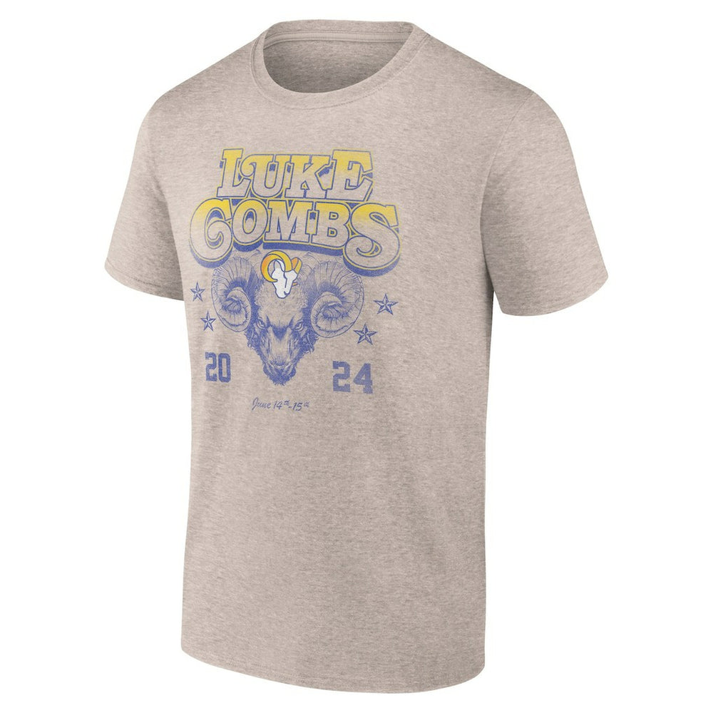 Los Angeles Rams Luke Combs x  Growin' Up and Gettin' Old Tour T-Shirt | NFL Near me