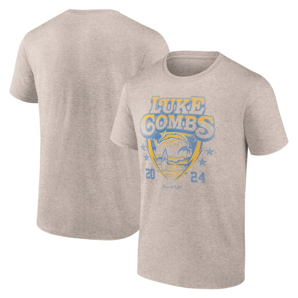 Los Angeles Chargers Luke Combs x  Growin' Up and Gettin' Old Tour T-Shirt | NFL On sale