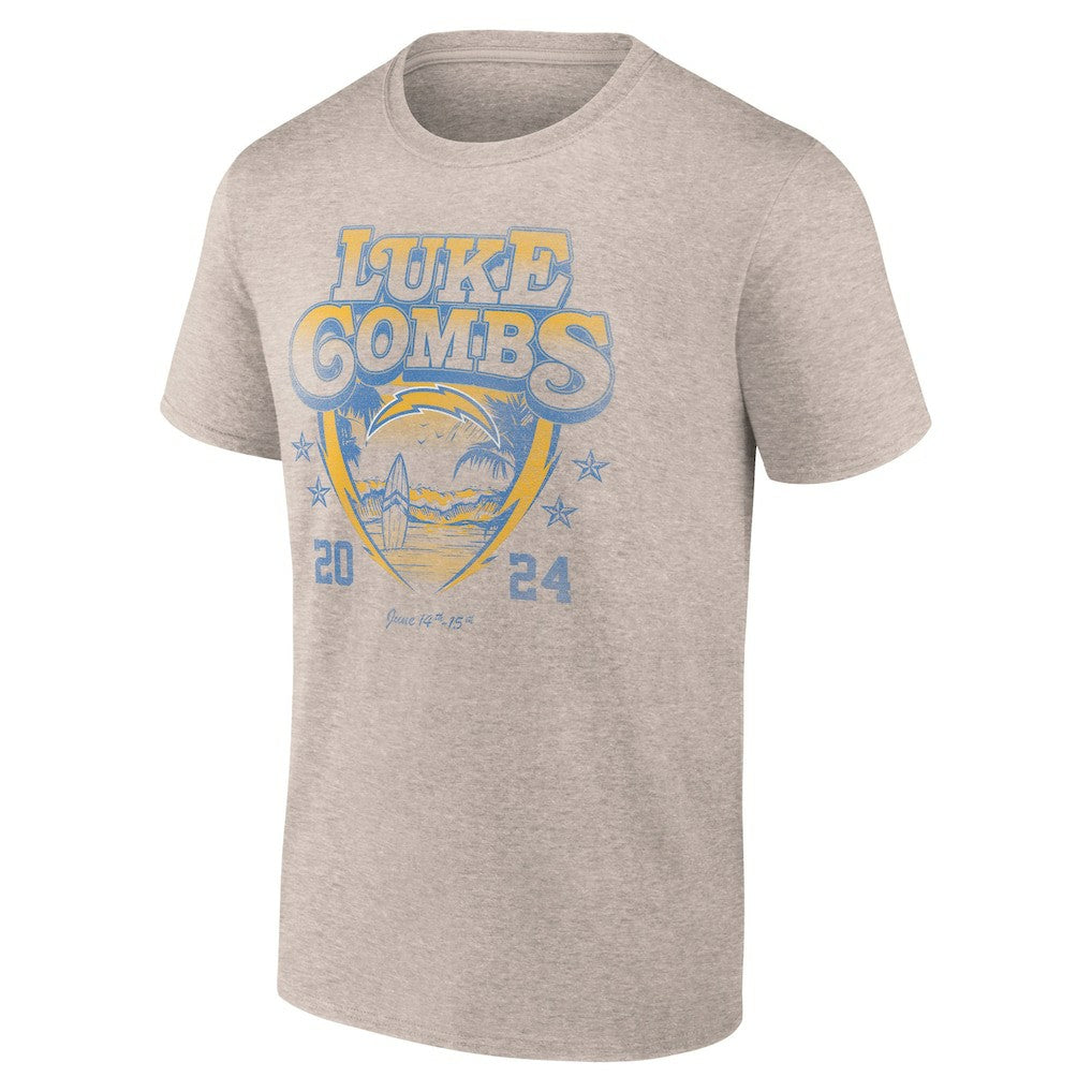 Los Angeles Chargers Luke Combs x  Growin' Up and Gettin' Old Tour T-Shirt | NFL On sale