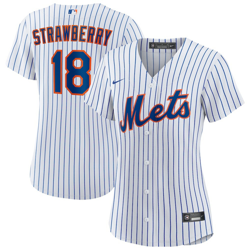 Darryl Strawberry New York Mets Nike Women's Home Replica Player Jersey - MLB Jerseys
