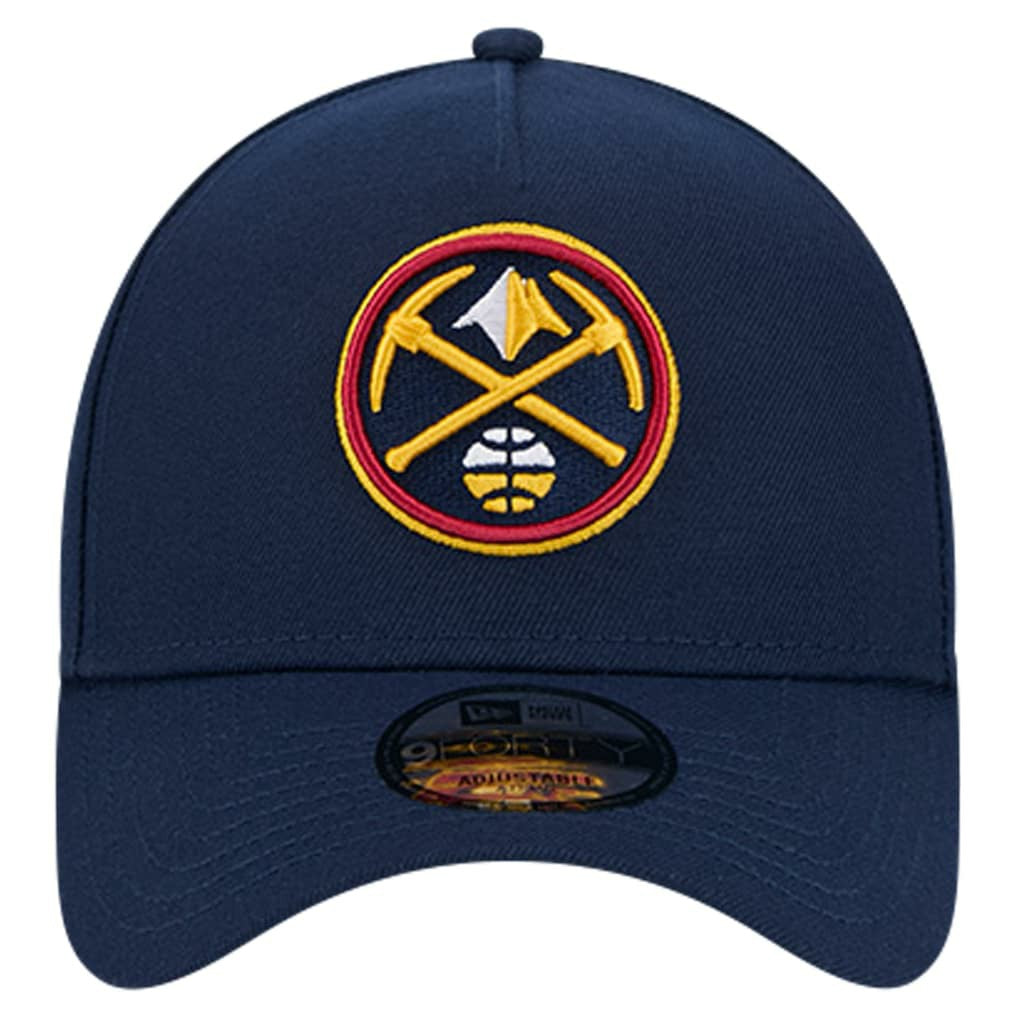 Navy Denver Nuggets A-Frame 9FORTY Adjustable Hat sale | NBA
