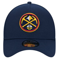Navy Denver Nuggets A-Frame 9FORTY Adjustable Hat sale | NBA