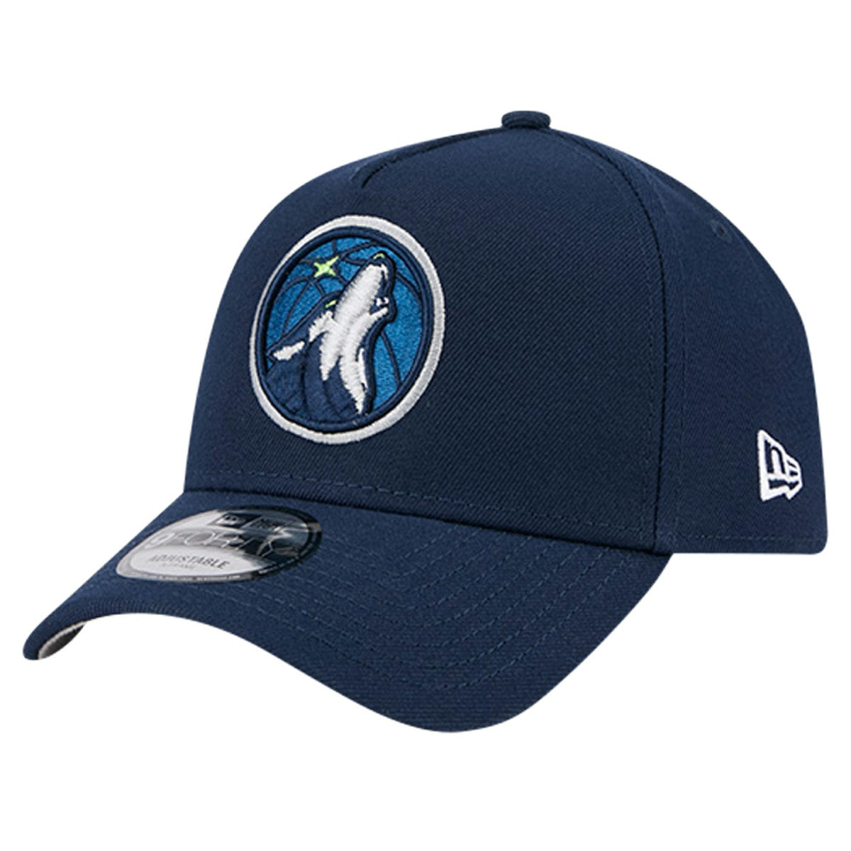 Navy Minnesota Timberwolves A-Frame 9FORTY Adjustable Hat | NBA