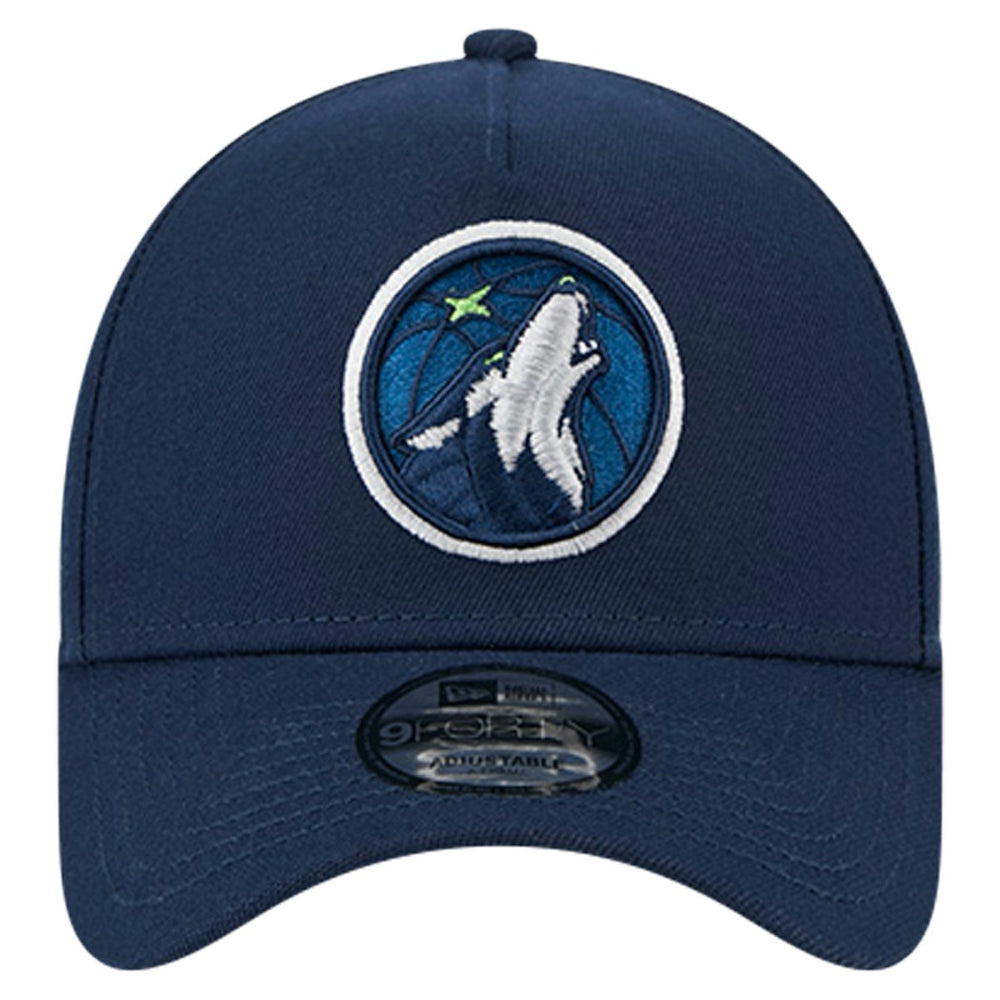 Navy Minnesota Timberwolves A-Frame 9FORTY Adjustable Hat | NBA