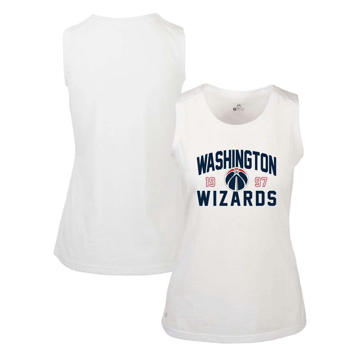 White Washington Wizards Levelwear Women's Macy Tank Top | NBA