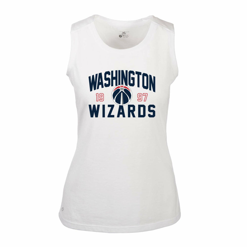 White Washington Wizards Levelwear Women's Macy Tank Top | NBA
