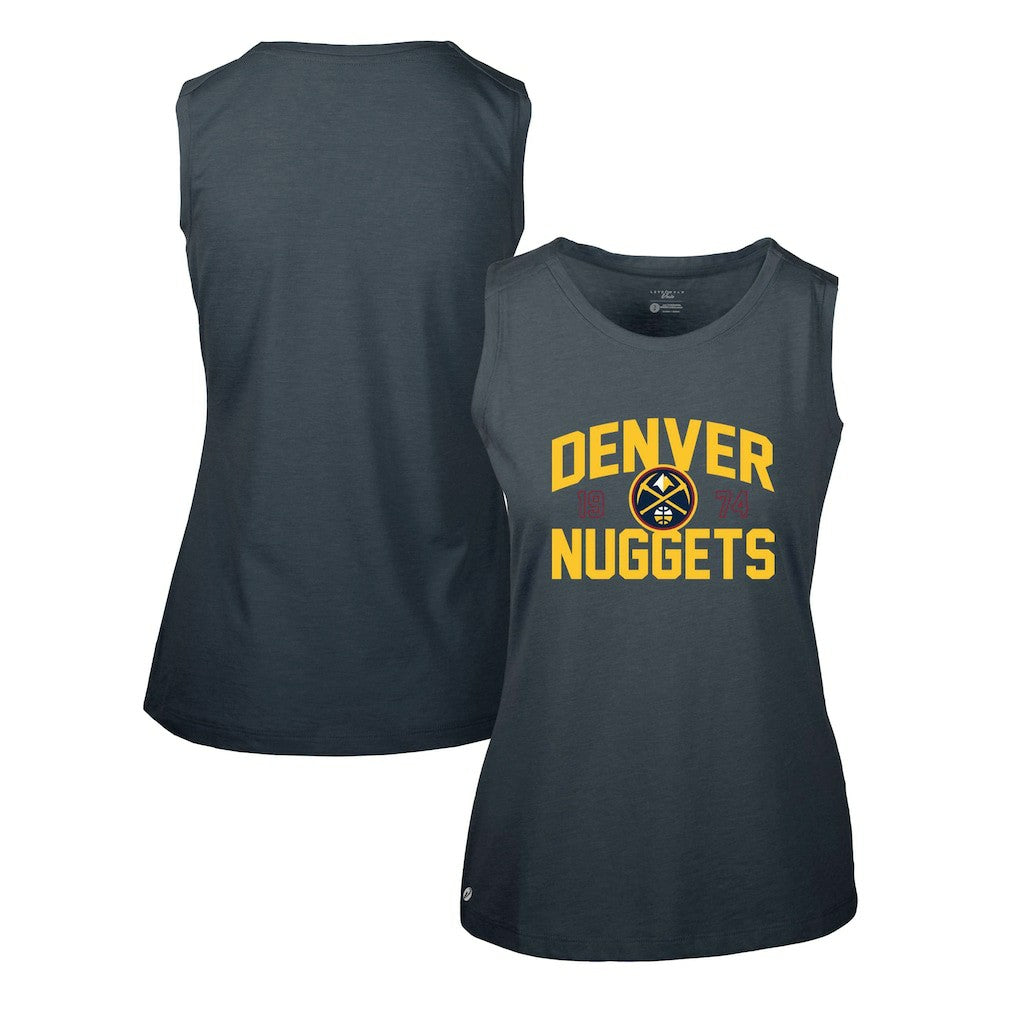 Navy Denver Nuggets Levelwear Women's Macy Tank Top sale | NBA