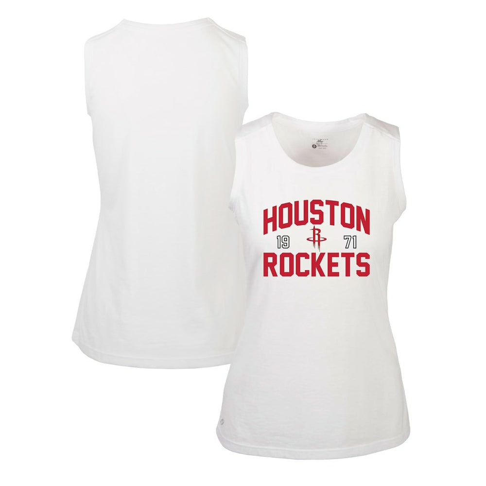 White Houston Rockets Levelwear Women's Macy Tank Top | NBA