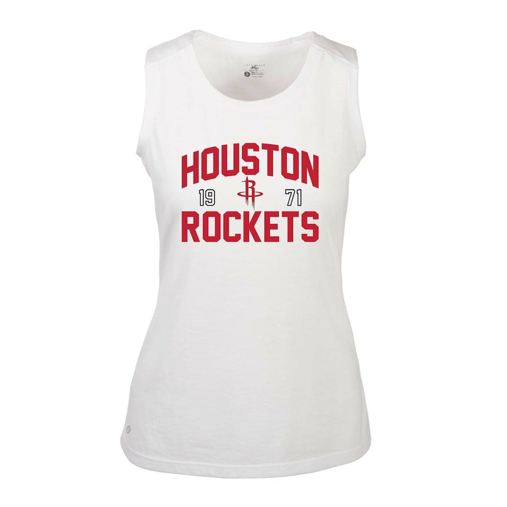 White Houston Rockets Levelwear Women's Macy Tank Top | NBA