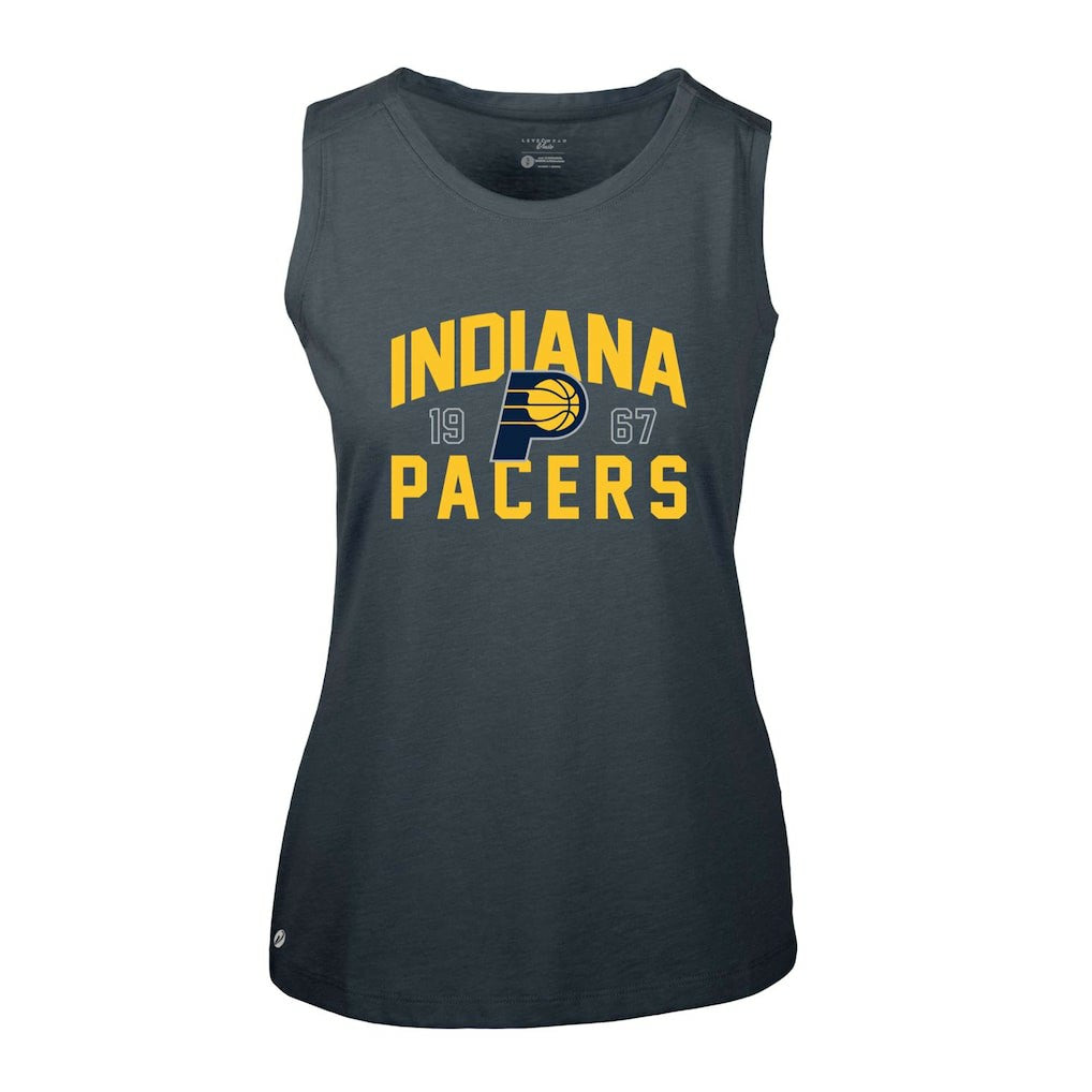 Navy Indiana Pacers Levelwear Women's Macy Tank Top | NBA