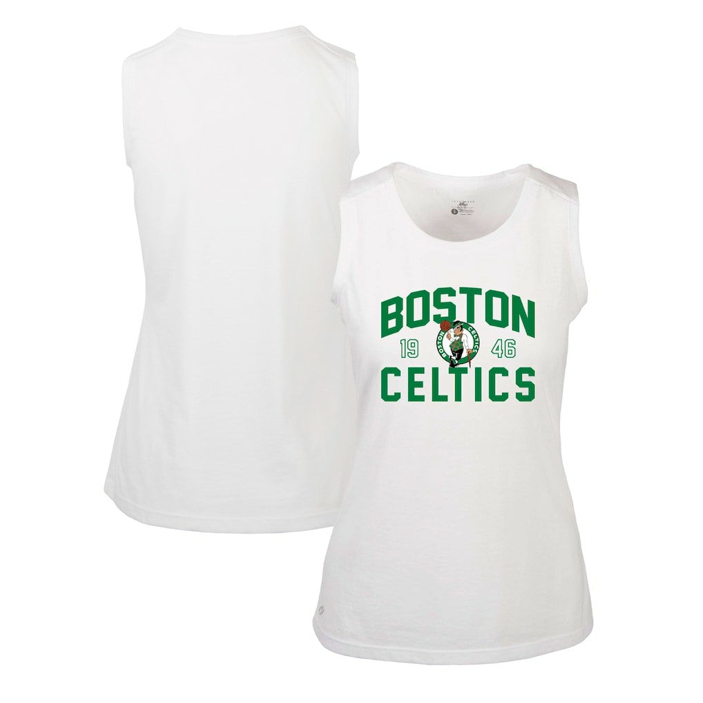 White Boston Celtics Levelwear Women's Macy Tank Top | NBA