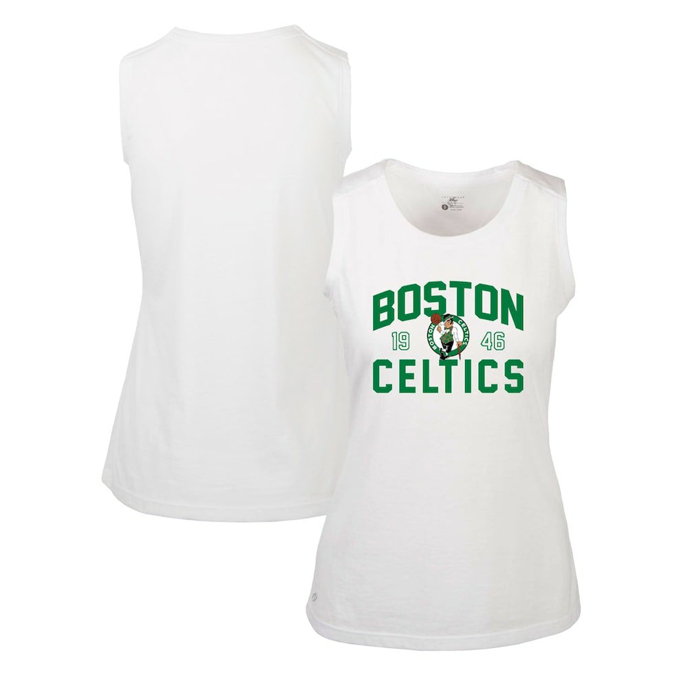 White Boston Celtics Levelwear Women's Macy Tank Top | NBA