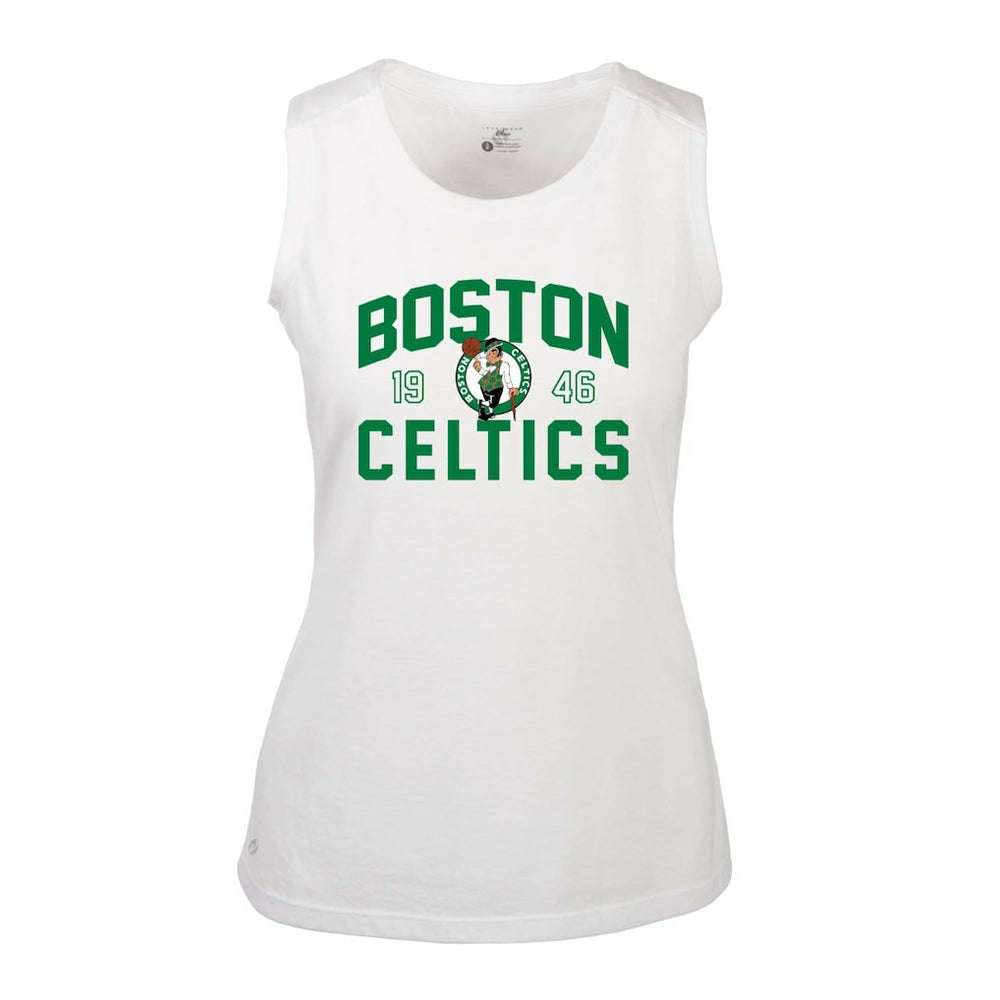 White Boston Celtics Levelwear Women's Macy Tank Top | NBA