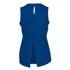 Blue New York Knicks Levelwear Women's Paisley Core V-Neck Tank Top | NBA