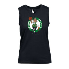 Black Boston Celtics Levelwear Women's Paisley Core V-Neck Tank Top | NBA