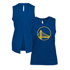 Royal Golden State Warriors Levelwear Women's Paisley Core V-Neck Tank Top sale | NBA