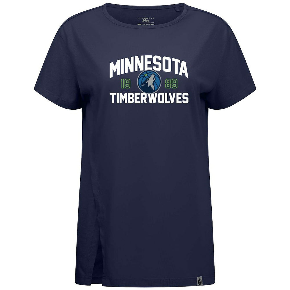 Navy Minnesota Timberwolves Levelwear Women's Influx T-Shirt | NBA