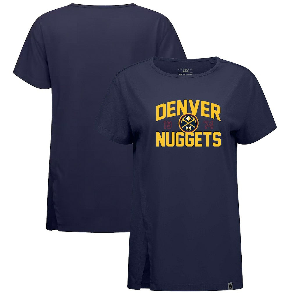 Navy Denver Nuggets Levelwear Women's Influx T-Shirt sale | NBA