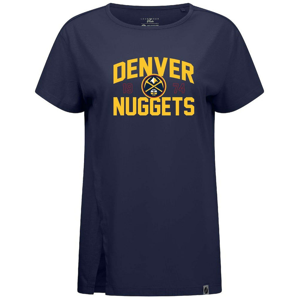 Navy Denver Nuggets Levelwear Women's Influx T-Shirt sale | NBA
