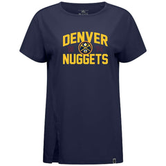 Navy Denver Nuggets Levelwear Women's Influx T-Shirt sale | NBA