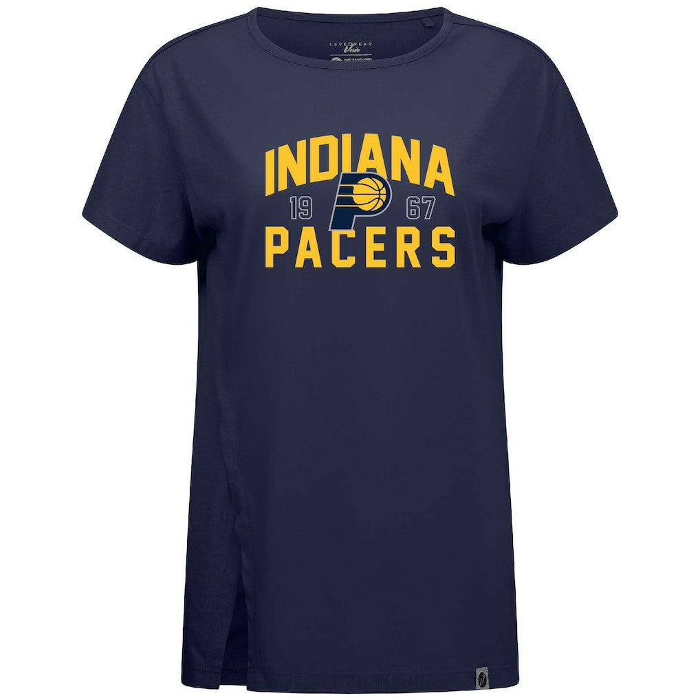 Navy Indiana Pacers Levelwear Women's Influx T-Shirt | NBA