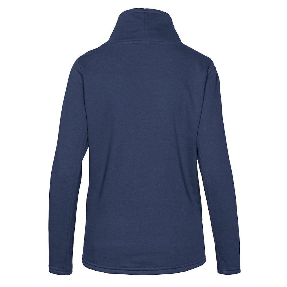 Navy Denver Nuggets Levelwear Women's Loop Core Funnel Neck Pullover Sweatshirt sale | NBA
