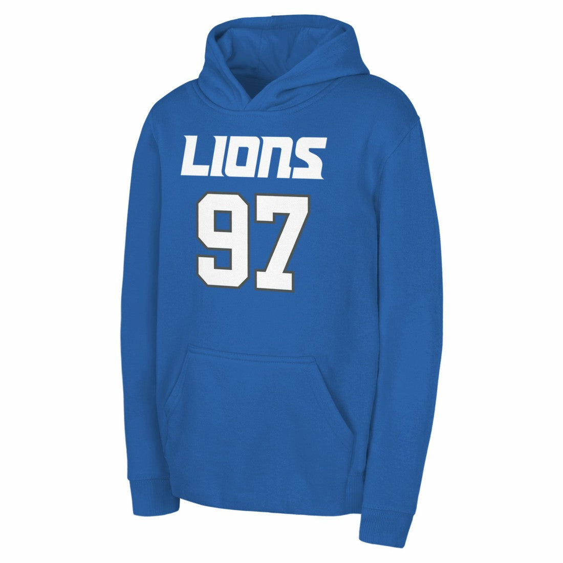 Detroit Lions Aidan Hutchinson  Youth Mainliner Player Name & Number Pullover Hoodie | NFL Online