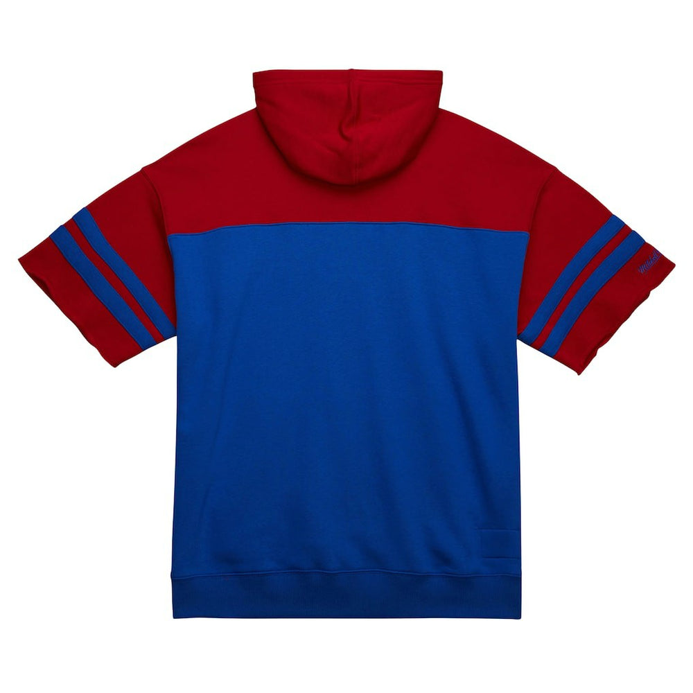 New England Patriots Off Field Vintage Logo Short Sleeve Pullover Hoodie | NFL US