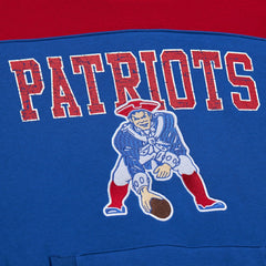 New England Patriots Off Field Vintage Logo Short Sleeve Pullover Hoodie | NFL US