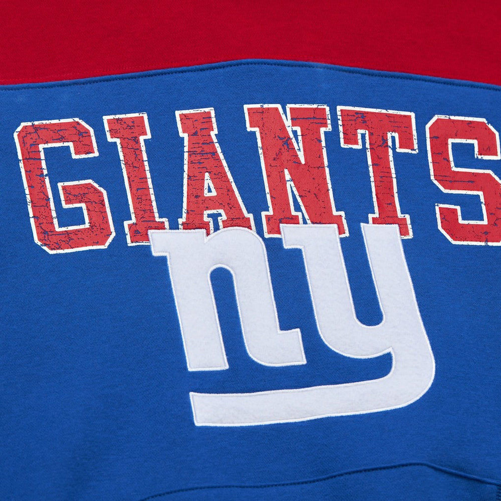 New York Giants Off Field Vintage Logo Short Sleeve Pullover Hoodie | NFL Sale