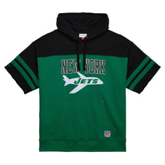 New York Jets Off Field Vintage Logo Short Sleeve Pullover Hoodie | NFL Hot