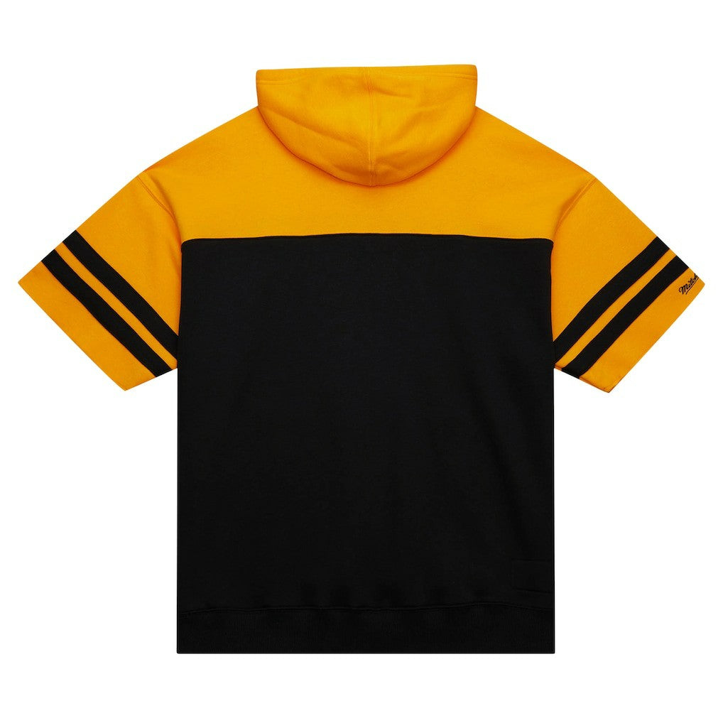 Pittsburgh Steelers Off Field Vintage Logo Short Sleeve Pullover Hoodie | NFL New