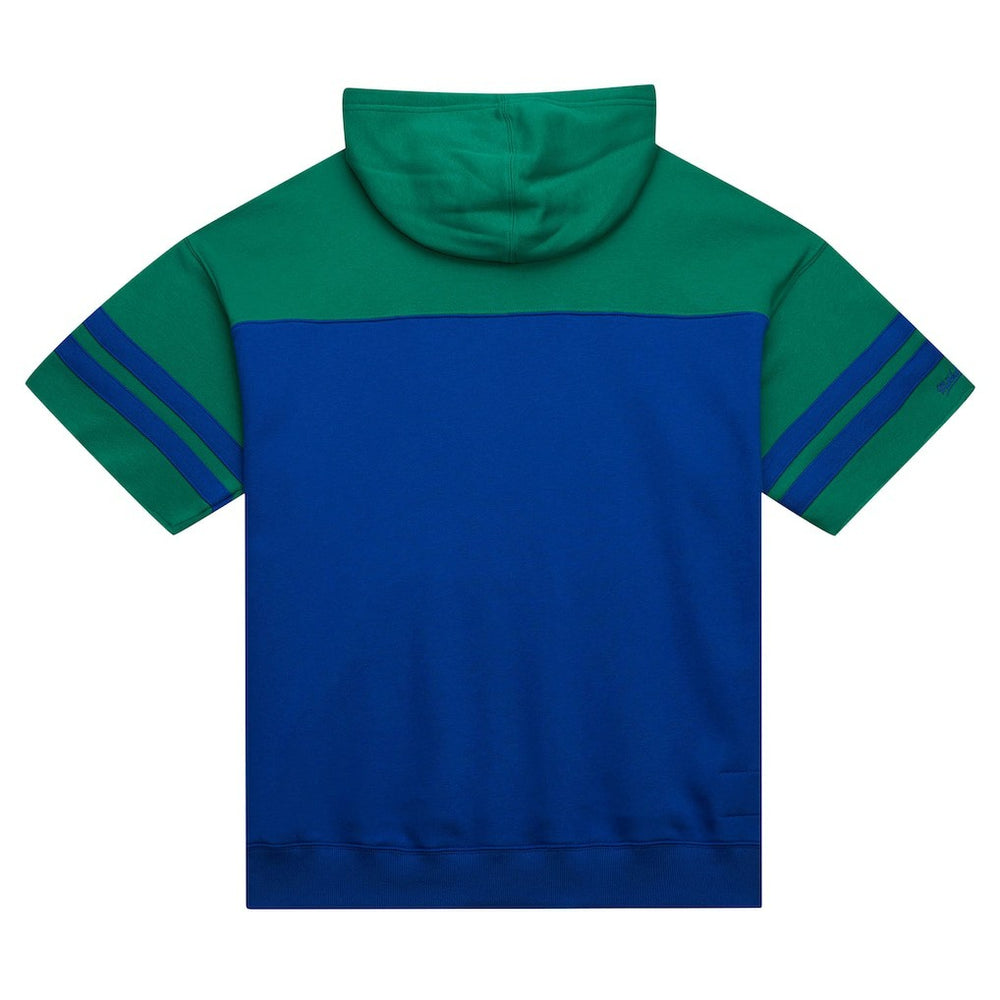 Seattle Seahawks Off Field Vintage Logo Short Sleeve Pullover Hoodie | NFL Discount