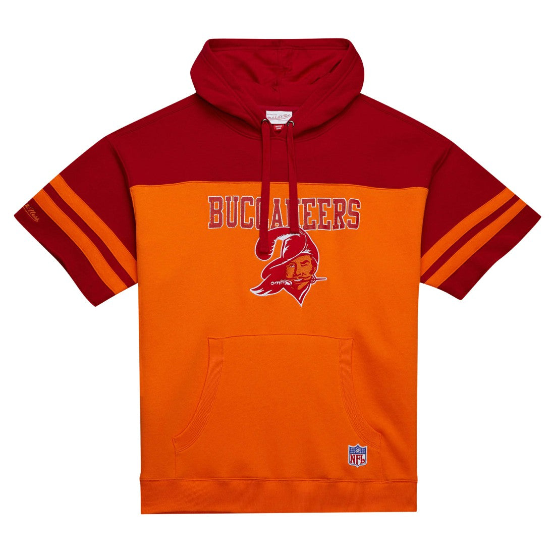 Tampa Bay Buccaneers Off Field Vintage Logo Short Sleeve Pullover Hoodie | NFL Online