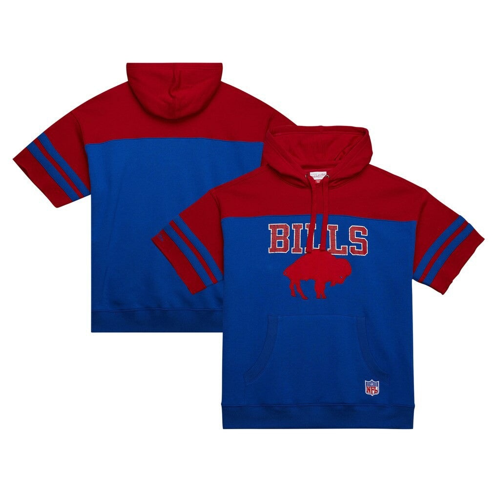 Buffalo Bills Off Field Vintage Logo Short Sleeve Pullover Hoodie | NFL New