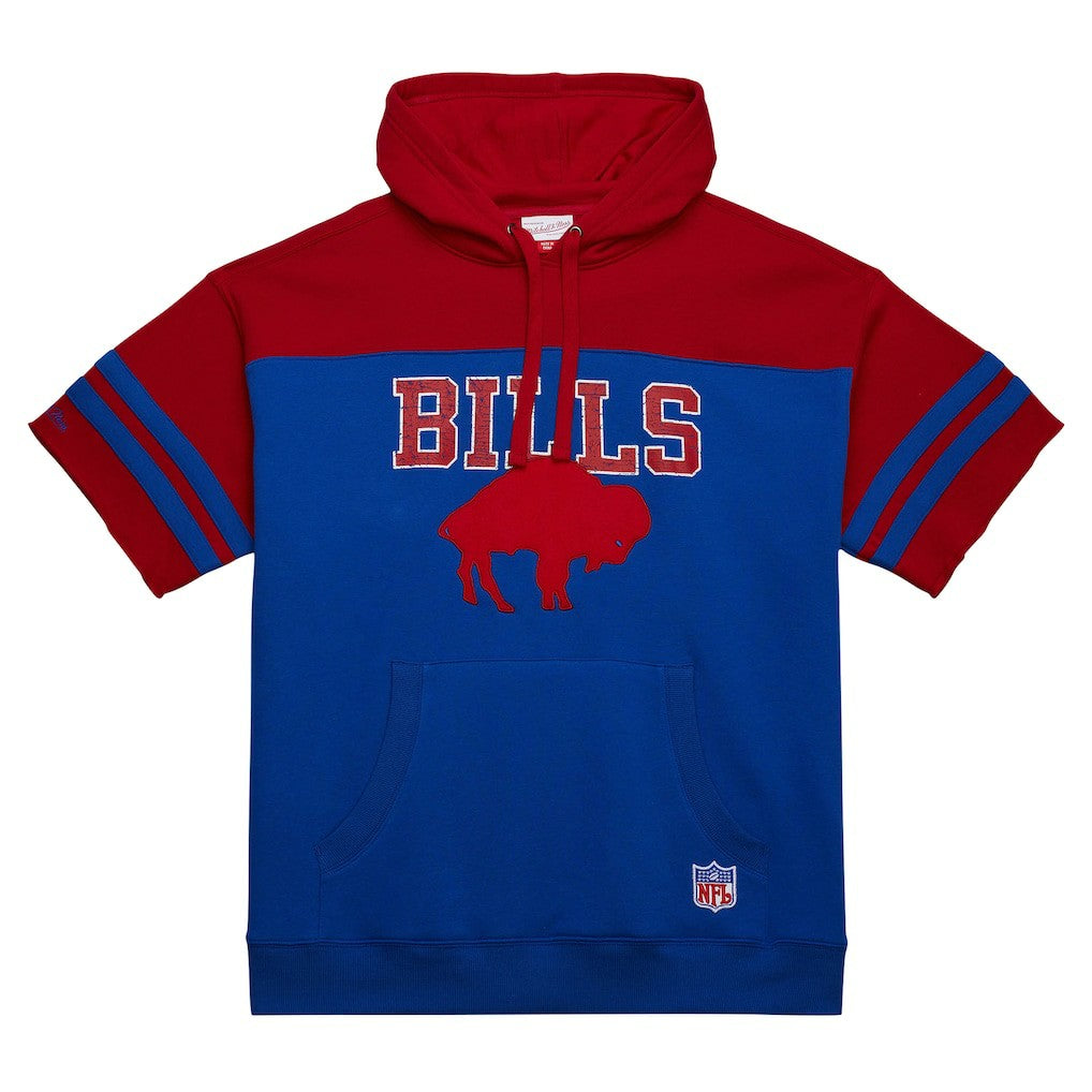 Buffalo Bills Off Field Vintage Logo Short Sleeve Pullover Hoodie | NFL New