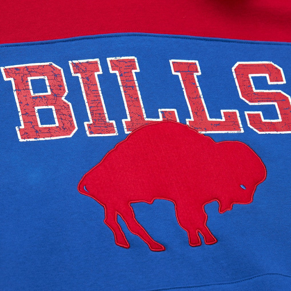 Buffalo Bills Off Field Vintage Logo Short Sleeve Pullover Hoodie | NFL New