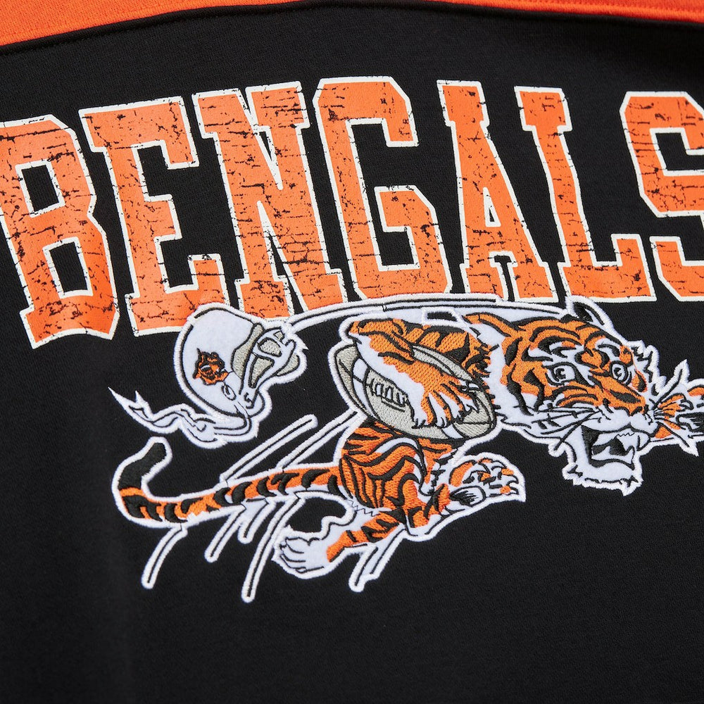 Cincinnati Bengals Off Field Vintage Logo Short Sleeve Pullover Hoodie | NFL US